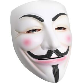 Hacker Mask V for Vendetta Mask Halloween Cosplay Costume Party Props