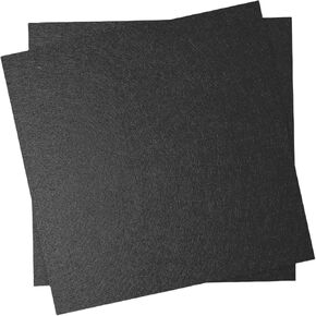 12" x 12" Felt Fabric Sheets for Crafts, Squares Felt Fabric Sheets, 1mm Thick, Felt Paper for Sewing Craft, Non-Woven Felt Fabric for Sewing Patchwork Material, 2pcs(Black)