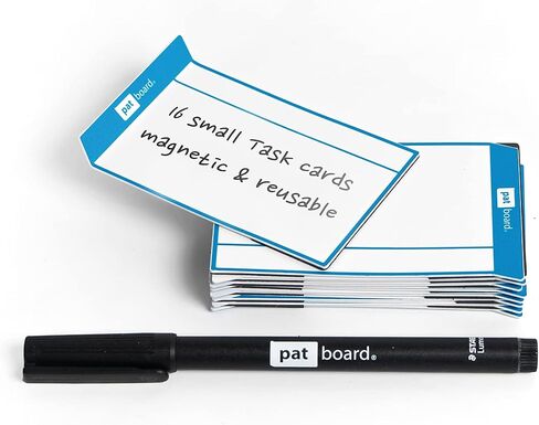 PATboard Scrum Board and Kanban Board - Magnetic Task Cards - S (Small) - Set of 16 - Blue in Kuwait