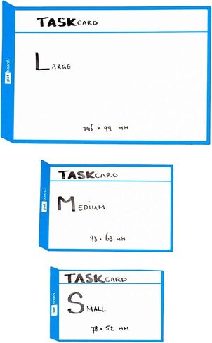 PATboard Scrum Board and Kanban Board - Magnetic Task Cards - S (Small) - Set of 16 - Blue in Kuwait