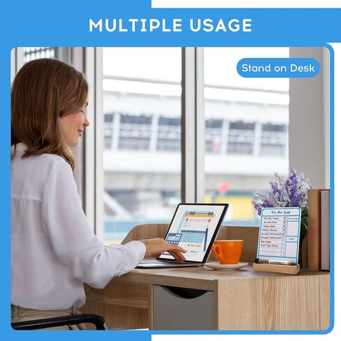 Magnetic Dry Erase Board to Do List Chore Charts for Kids Magnetic Whiteboard for Fridge Reusable Daily Schedule Memo List Chore Chart Planner Board Routine List Task Planning Board (Bases) in Saudi Arabia