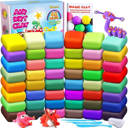Air Dry Clay 14 Colors, Modeling Clay for Kids, DIY Molding Magic Clay, Gift for Kids Boys Girls in Saudi Arabia