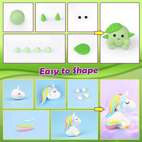 Air Dry Clay 14 Colors, Modeling Clay for Kids, DIY Molding Magic Clay, Gift for Kids Boys Girls in Saudi Arabia