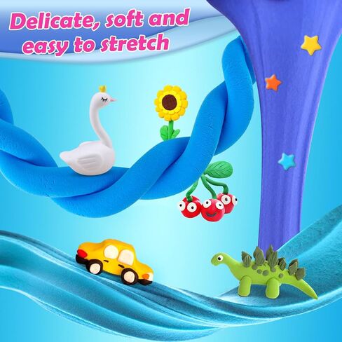 Air Dry Clay 14 Colors, Modeling Clay for Kids, DIY Molding Magic Clay, Gift for Kids Boys Girls in Saudi Arabia