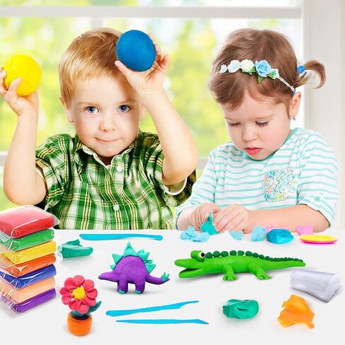 Air Dry Clay 14 Colors, Modeling Clay for Kids, DIY Molding Magic Clay, Gift for Kids Boys Girls in Saudi Arabia