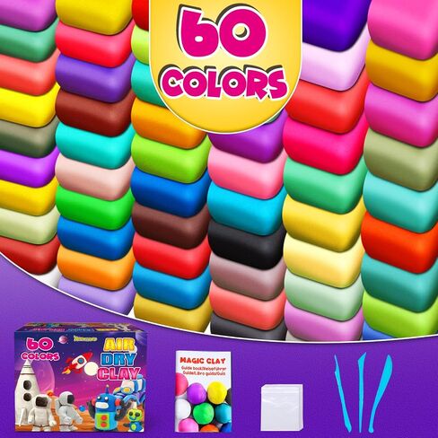 Air Dry Clay 14 Colors, Modeling Clay for Kids, DIY Molding Magic Clay, Gift for Kids Boys Girls in Saudi Arabia