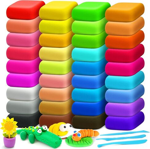 Air Dry Clay 14 Colors, Modeling Clay for Kids, DIY Molding Magic Clay, Gift for Kids Boys Girls in Saudi Arabia