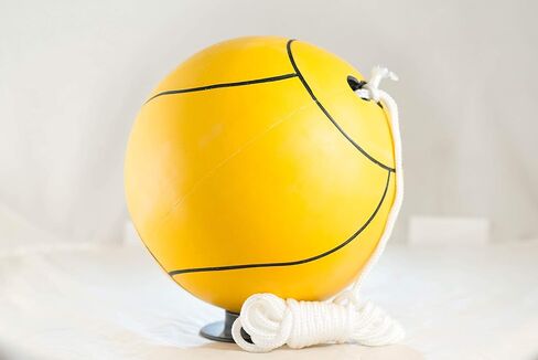 Western Star Tetherball Game Set - Soft-Touch Tether Ball with 2 Durable Attached Ropes - Indoor, Outdoor, 4 Colors - Easy Attach & Play - A Classic Family Outdoor Game for Kids in Saudi Arabia