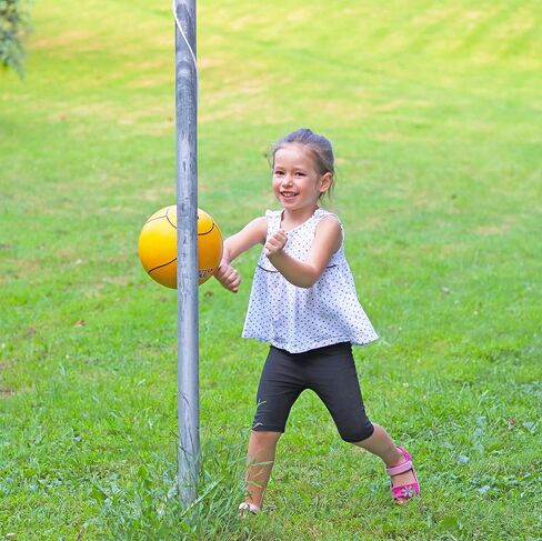 Western Star Tetherball Game Set - Soft-Touch Tether Ball with 2 Durable Attached Ropes - Indoor, Outdoor, 4 Colors - Easy Attach & Play - A Classic Family Outdoor Game for Kids in Saudi Arabia