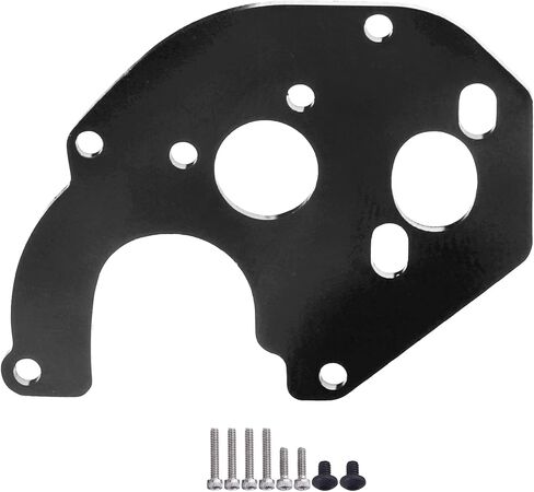 Aluminum Motor Mount Plate Adapter for Axial SCX24 1/24 RC Crawler Car Truck Models (Black) in Saudi Arabia
