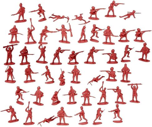 200-Piece Plastic Army Men for Boys – Military Soldiers Guys Playset Action Figures with Flags (4 Colors) in Kuwait