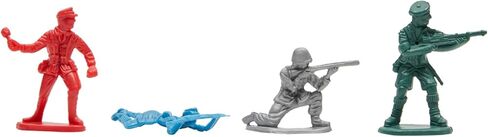 200-Piece Plastic Army Men for Boys – Military Soldiers Guys Playset Action Figures with Flags (4 Colors) in Kuwait