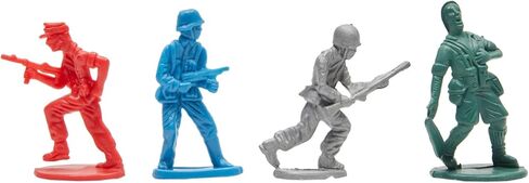 200-Piece Plastic Army Men for Boys – Military Soldiers Guys Playset Action Figures with Flags (4 Colors) in Kuwait