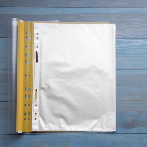 Clear Sheet Protectors 100pcs Plastic Page Protectors Binder Sheet Sleeves 11 Holes in Kuwait