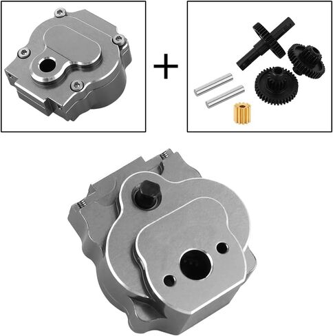 Ascent 18 Transmission Gearbox with Pinion Gear for Redcat Ascent-18 1/18 RC Crawler Metal Upgrades Parts (Titanium) in Saudi Arabia