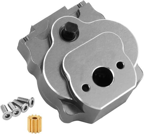 Ascent 18 Transmission Gearbox with Pinion Gear for Redcat Ascent-18 1/18 RC Crawler Metal Upgrades Parts (Titanium) in Saudi Arabia