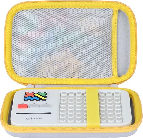 Storage Case Compatible with GiiKER Super Blocks Pattern Matching Puzzle Games Original 1000+ Challenges Brain Teaser Toys for Kids & Teens (Off White + Blue Case) in Saudi Arabia