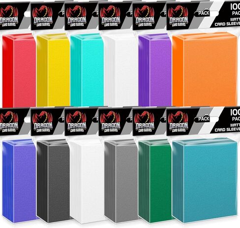 500 Count Card Sleeves Toploaders for Trading Cards, 5 Colors Soft Baseball Card Sleeve for Standard Cards, Fit for MTG, Football Card, Sports Cards,Game Cards in Saudi Arabia