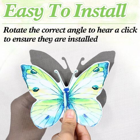 10 Pieces Butterfly Screen Protector Magnets Double Sided Screen Stickers Magnetic Flexible Screen Door Protector Decorative Multicolor Refrigerator Magnets for Screen Sliding Doors(Graceful Style) in Kuwait