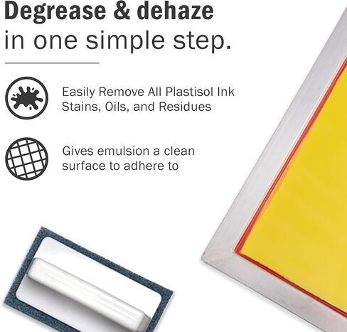 Ecotex® Liquid Haze Degreaser (Pint - 16oz.) - Dehazer and Ghost Image Remover for Screen Printing Screens, Screen Printing Ghost Image Remover and Mesh Cleaner - Eco-Friendly Screen Printing Supplies in Kuwait