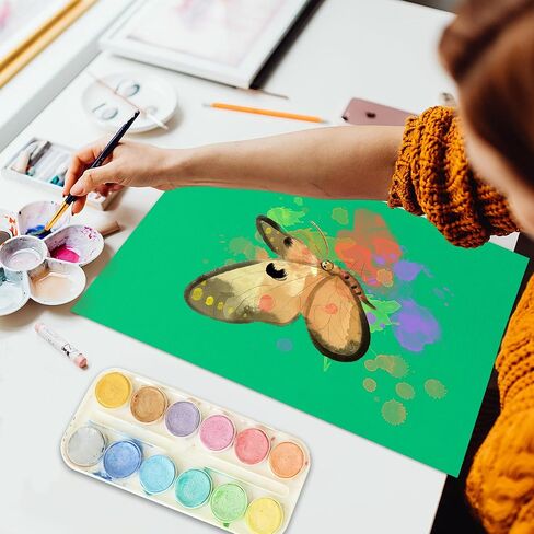 25 ورقة من ورق البطاقات الحمراء مقاس 8.5 بوصة × 11 بوصة، ورق سميك 250 جرامًا للمتر المربع/92 رطلًا لسجل القصاصات والدعوات والطباعة وبطاقات DIY in Kuwait