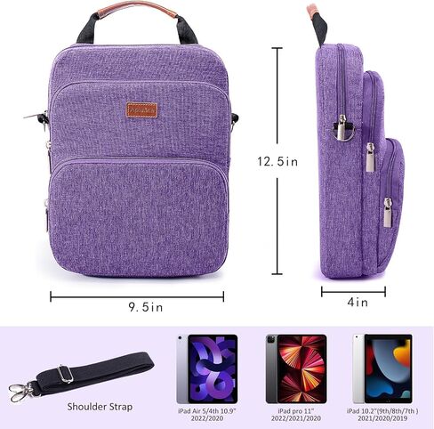 Book Sleeve with Zipper, Book Pouch 11" X 9", Book Protector Pouch, Book Sleeve for Book Lovers, Book Cover, Book Carrying Case for Book Accessories, Study Suppliers in Kuwait