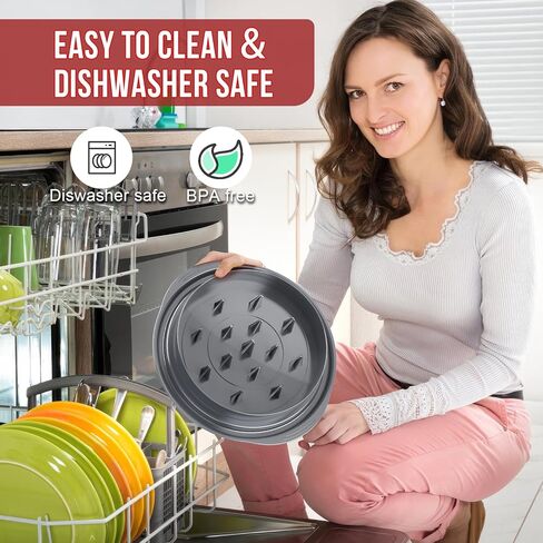 SoulLife Chicken Shredder 8 Inches, Chicken Breast Shredder Tool, Cooked Meat Shredder with Clear Lid, Ergonomic Design, Auti-slip, Easy To Clean, Chicken Shredder Tool Twist, Chicken Grinder (Red) in Kuwait