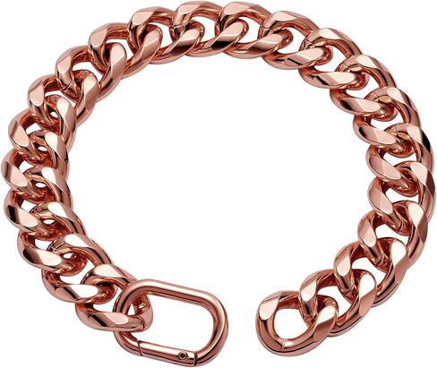 19MM Light Metal Thick Cuban Link Dog Collar,Rose Gold Dog Chain Collar for Medium Large Dogs - 22 Inches Length Dog Necklace Collar in Kuwait