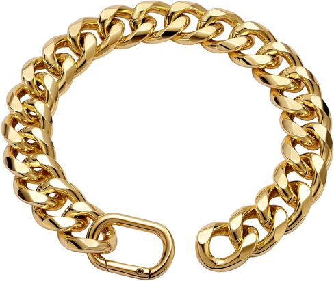 19MM Light Metal Thick Cuban Link Dog Collar,Rose Gold Dog Chain Collar for Medium Large Dogs - 22 Inches Length Dog Necklace Collar in Kuwait