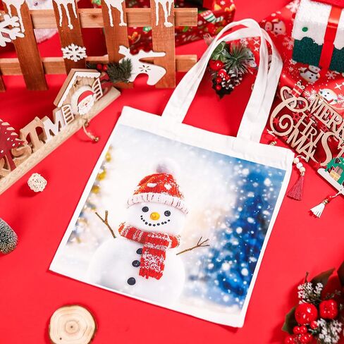 Joyclub 20 Pack Sublimation Tote Bags Blanks Polyester Canvas Tote Bags Reusable Grocery Bags to Decorate Painting Crafting Sublimation DIY For Gift in Saudi Arabia