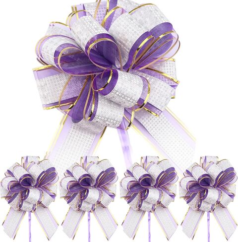 Pull Bow Gift Wrapping Pull Bows 6.5 Inch Lage Gift Bows for Gift Wrapping, Christmas, Wedding, Birthday, Baby Shower, Housewarming, Anniversary. (Red) in Saudi Arabia
