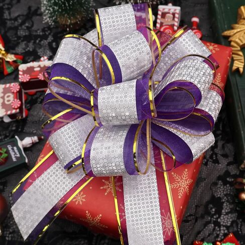 Pull Bow Gift Wrapping Pull Bows 6.5 Inch Lage Gift Bows for Gift Wrapping, Christmas, Wedding, Birthday, Baby Shower, Housewarming, Anniversary. (Red) in Saudi Arabia