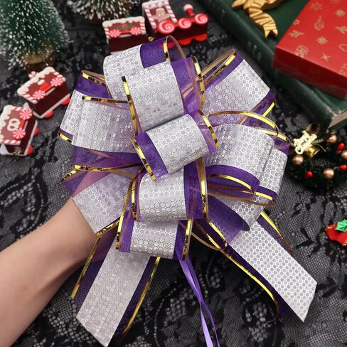 Pull Bow Gift Wrapping Pull Bows 6.5 Inch Lage Gift Bows for Gift Wrapping, Christmas, Wedding, Birthday, Baby Shower, Housewarming, Anniversary. (Red) in Saudi Arabia