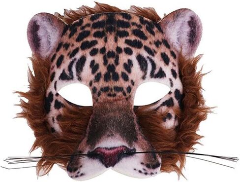 1Pcs Halloween Animal Face Mask Animal Masquerade Mask Halloween Wolf Masks Owl Mask Fox Mask Tiger Half Face Mask in Kuwait