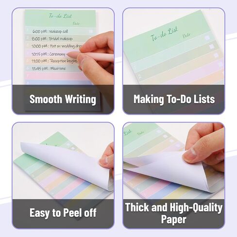 Mr. Pen- to Do List Sticky Notes, 4"x6", 6 Pads, 300 Sheets, Striped to Do List Notepad, Lined Sticky Notes, to Do List Planner, Daily to Do List Notepad, to Do Notepad, Todo List Notepad in Saudi Arabia
