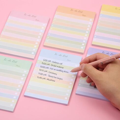 Mr. Pen- to Do List Sticky Notes, 4"x6", 6 Pads, 300 Sheets, Striped to Do List Notepad, Lined Sticky Notes, to Do List Planner, Daily to Do List Notepad, to Do Notepad, Todo List Notepad in Saudi Arabia