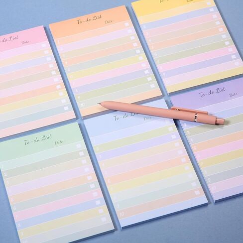 Mr. Pen- to Do List Sticky Notes, 4"x6", 6 Pads, 300 Sheets, Striped to Do List Notepad, Lined Sticky Notes, to Do List Planner, Daily to Do List Notepad, to Do Notepad, Todo List Notepad in Saudi Arabia