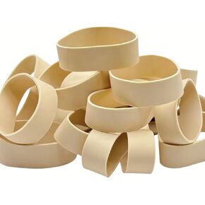 Rubber Bands Size 94 (3 1/2'' x 3/4''), Extra Wide Large Thick Strong Tactical Heavy Duty Beige Rubber Bands for Office, Home, School, Industrial, Hunting, Outdoor Camping Survival