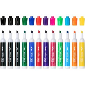 Mr. Pen- Dry Erase Markers, Low Odor Chisel Tip, 12 Pack, Assorted Colors, White Board Markers Dry Erase, Chisel Tip Markers, Whiteboard Markers, Dry Erase Pens, Dry Erase Markers Chisel Tip