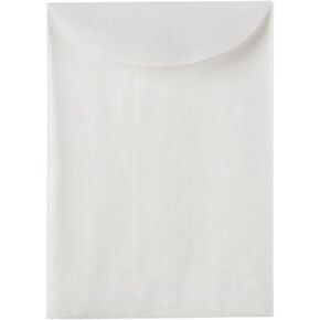LUXPaper Open End Envelopes | 2 3/4" x 3 3/4" | Glassine | 30lb. Text | 50 Qty