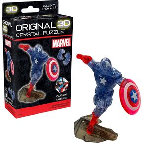 BePuzzled, Marvel Captain America Super Hero Original 3D Crystal Puzzle, for Puzzlers Ages 12 and Up