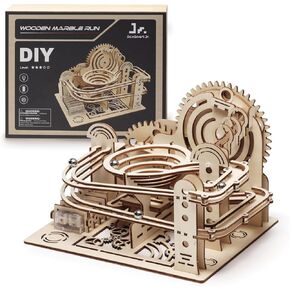 SainSmart Jr. 3D Wooden Puzzles for Adults, Marble Run Wood to Build, Mechanical Model Building Kit, DIY Gift for Aged 14+, Roller Coaster