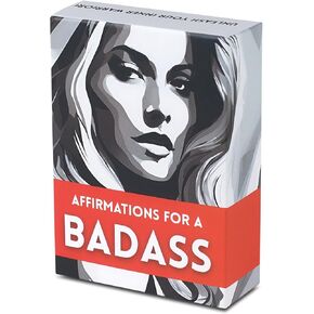 Badass Affirmation Cards For Women - Daily Motivational Cards for Women, Daily Affirmations for Women, Badass Gifts for Women, Positive Affirmations Cards, Empowering Women Gifts for Strong Women