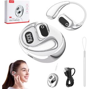 Translation Headphones, Open Air Traductor, Openair 5 Owls Translation Wireless Bluetooth Earphones, Ai Headphones Language Translation(Black)
