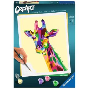 Ravensburger Funky Giraffe Paint by Numbers Kit for Adults - 28993 - Painting Arts and Crafts for Ages 12 and Up