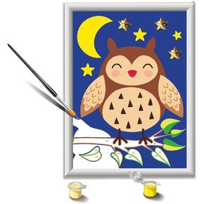 Ravensburger CreArt Peaceful Kitten Paint by Numbers Kit for Kids - 20266 - Painting Arts and Crafts for Ages 7 and Up