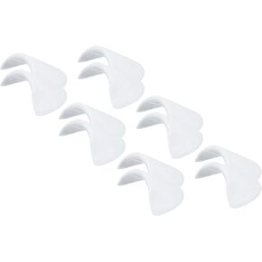 PATIKIL 6 Pairs Shoulder Pads, Costume Shoulder Pads Breathable Sponge Pads Covered Set-in for Women Clothing Men Blazer Suit Coat Sewing, White, S