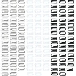 150 Pcs metal bra hooks and clasps 10mm clasp hooks swimsuit bra strap replacement accessories bra strap slide hook clasp