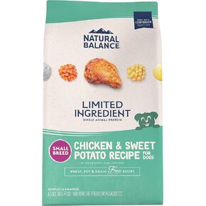 Natural Balance Limited Ingredient Small Breed Adult Grain-Free Dry Dog Food, Chicken & Sweet Potato Recipe, 12 Pound (Pack of 1)