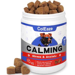 Dog Calming Chews 200 Count Dog Calming Treats Calming Support Supplement for Dogs Anxiety Relief for Dogs Sleep Calming Aid Lamb Flavor